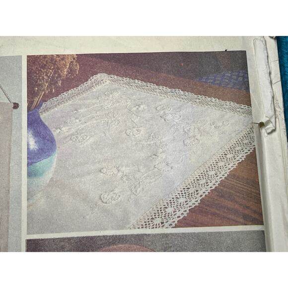 McCalls 8312 Sewing pattern embroidery transfers beadcover table runner - Picture 5 of 7
